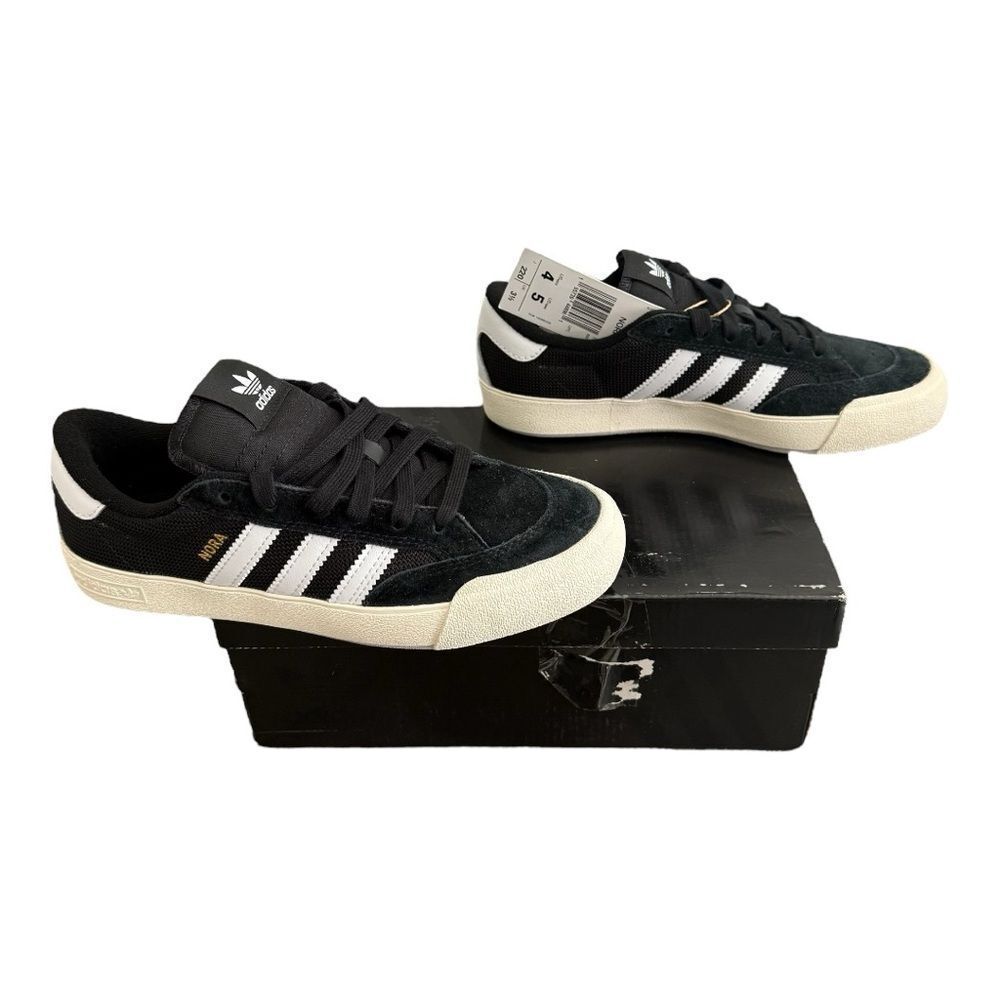 Adidas Nora Core Black White Skate Shoes NWT Men 4 Women 5 - Picture 5 of 13